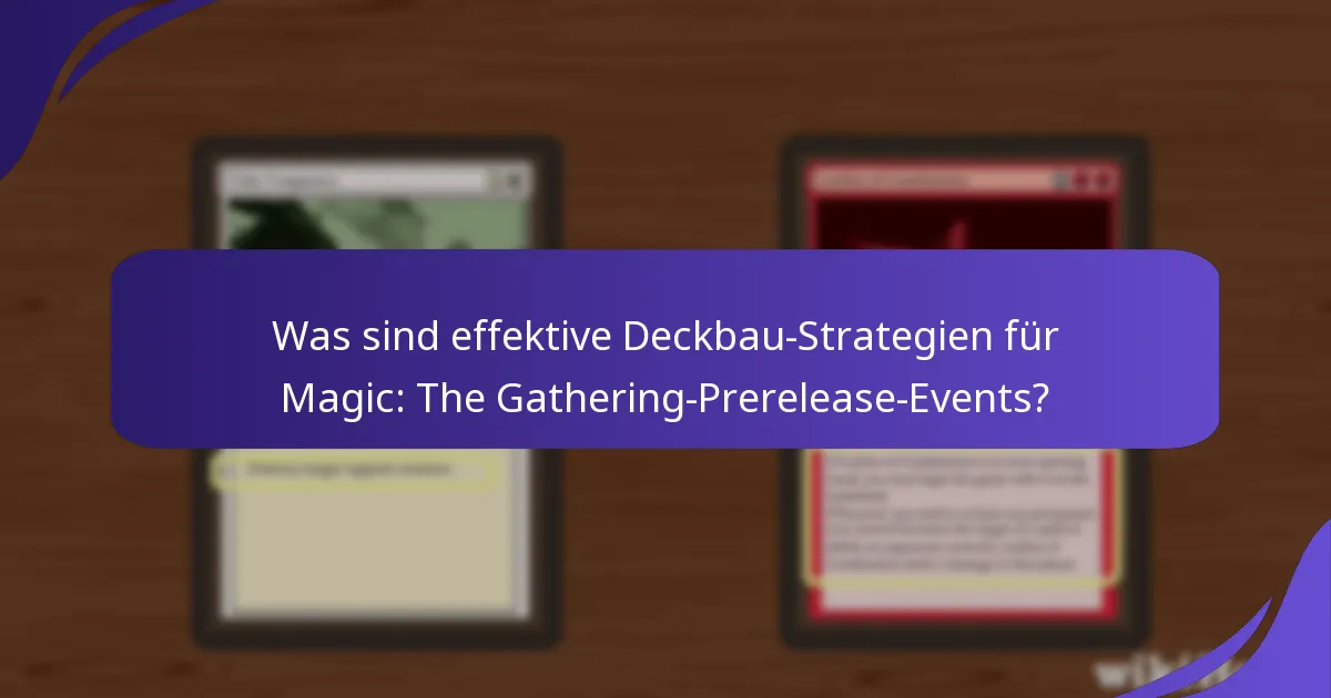 Wie können Spieler ihr Gameplay in Prerelease-Events maximieren?