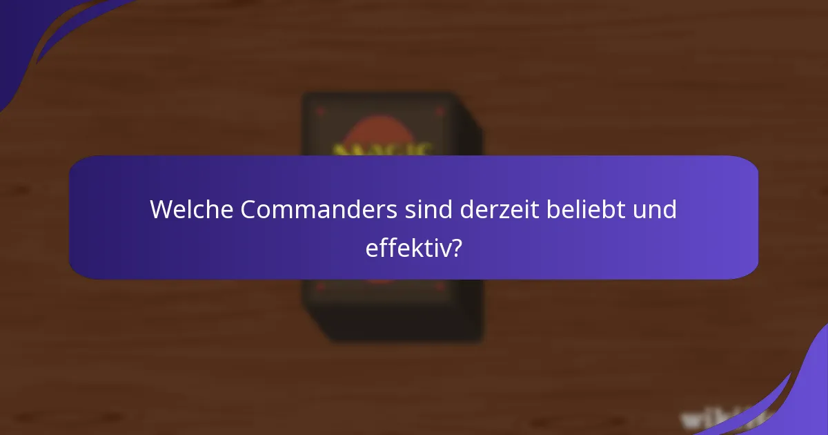 Wo finde ich Ressourcen für den Bau von Commander-Decks?