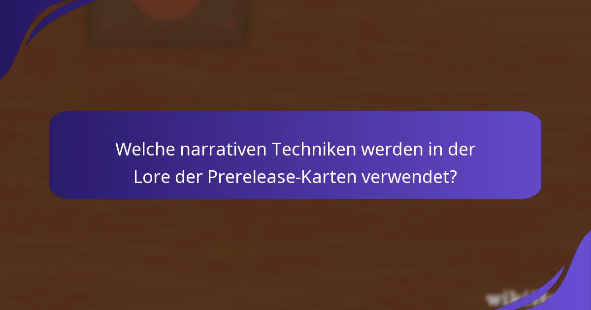 Welche thematischen Elemente sind in den Prerelease-Karten vorhanden?