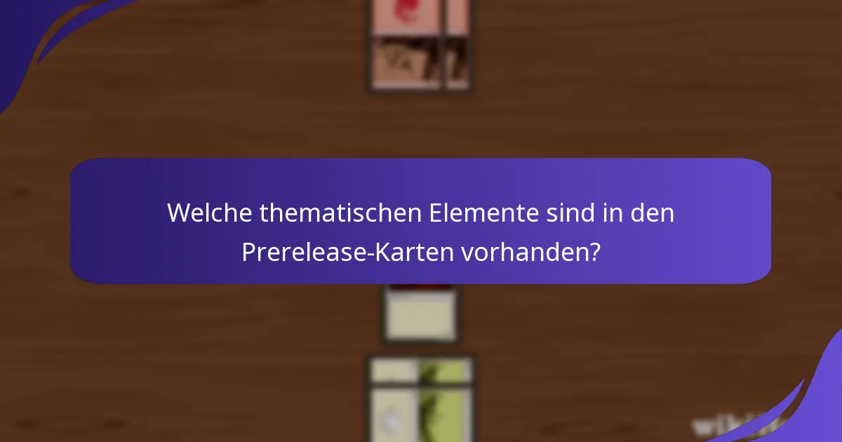Welche narrativen Techniken werden in der Lore der Prerelease-Karten verwendet?